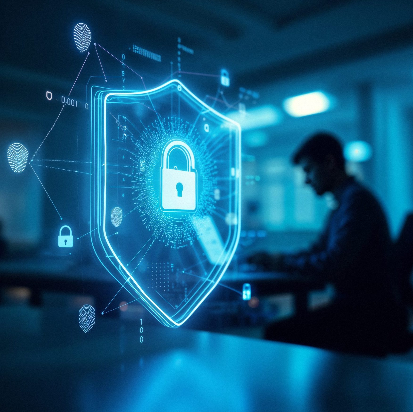 cybersecurity data protection concept