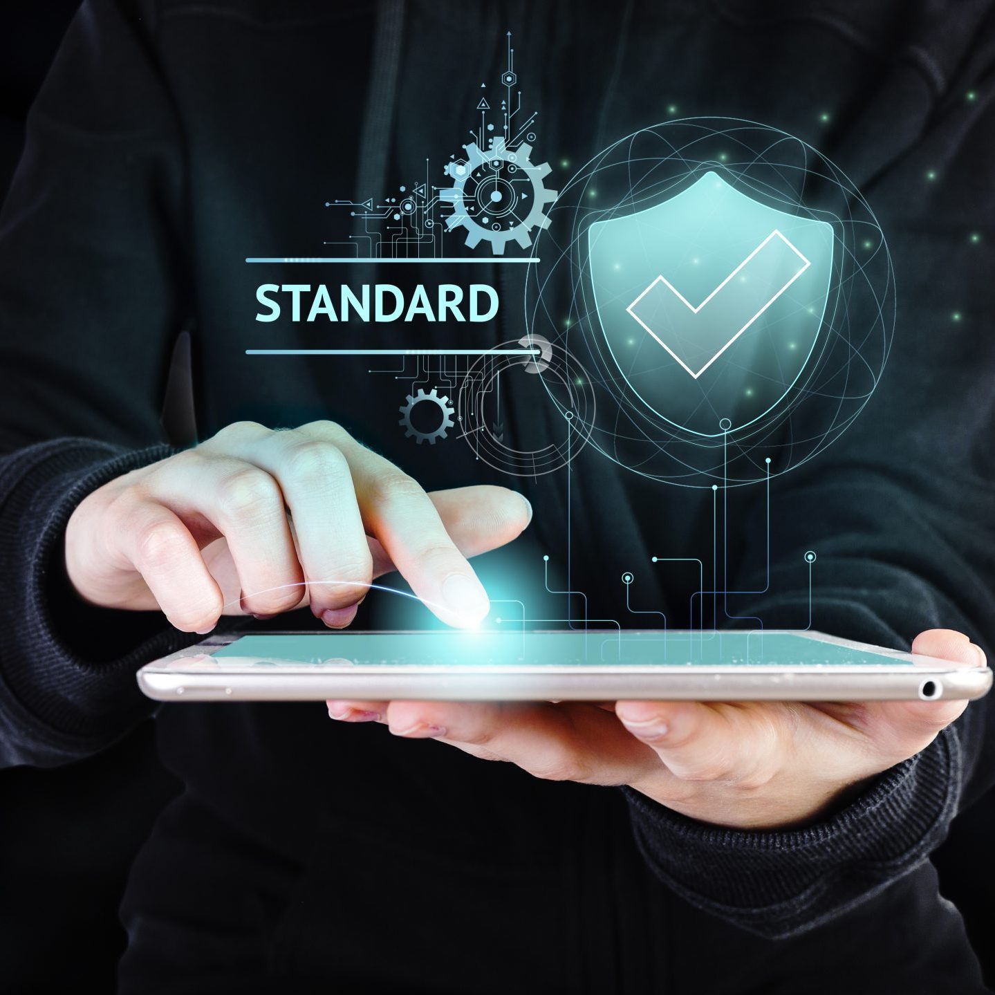 standard quality control collage concept